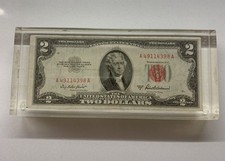 Banconota da 2 dollari degli Stati Uniti del 1953!