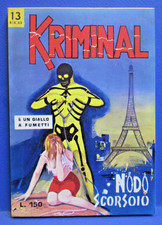 KRIMINAL n. 13 Corno 1965 originale OTTIMO EDICOLA MAI LETTO !!
