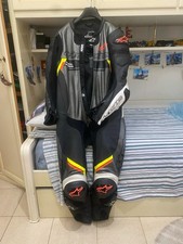 tuta moto pelle intera