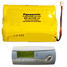 Batteria Pila di ricambio per TELEPASS TR Panasonic BR-ACF2R 6V 2200mAh
