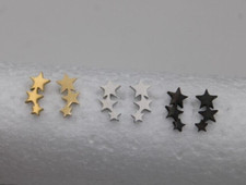 Orecchini stelle trio