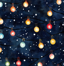 Luci di Natale rotonde tessuto