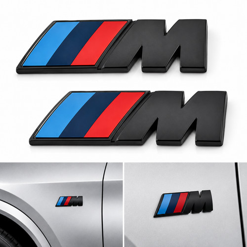 Emblema bmw nero opaco - bmw, m