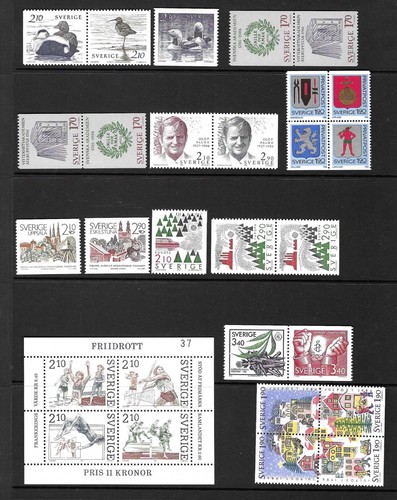 Svezia 1986 mnh selezione - 1986,