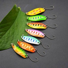 STOCK DI 7 ONDULANTI PER  PESCA 3,5 GR TROUT AREA SPOON AMO SINGOLO ONDULANTE