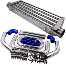2.5" 64mm Turbo Piping Pipe Kit Tube&Fin Universel Intercooler 550 x 180 x 65mm