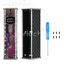 Scatola batteria 22,5 W ricarica rapida trasparente 8 celle 18650 custodia power bank mobile