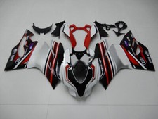 Kit Carena Carrozzeria Nuovo ABS Set per Ducati 1199 Panigale 12-15 Nero Argento
