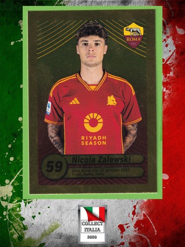 Card calciatori roma 2023 - roma, 2023/24