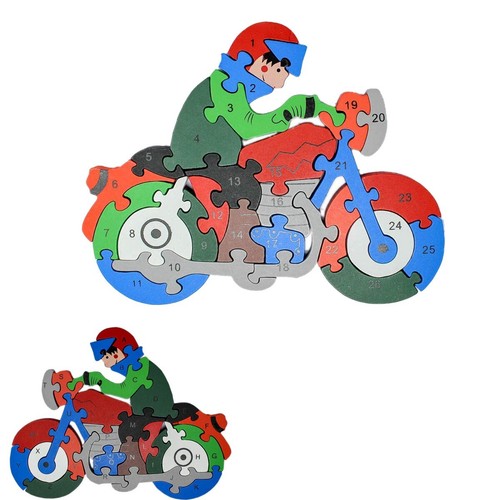 Puzzle legno gioco - in,