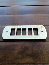 PLACCA B TICINO MAGIC OTTONE LUCIDO 5 POSTI MOSTRINA