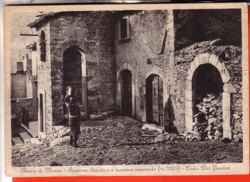 Cartolina antica rocca - rocca, di