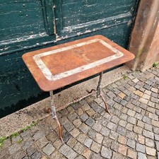 Tavolino Antico In Ferro Da Giardino Da Esterno Vintage Retrò