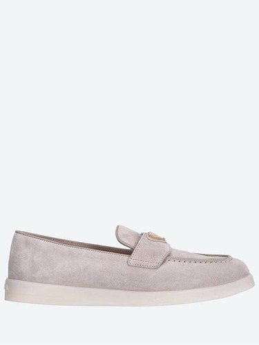 Prada suede leather loafers - suede,