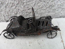 VECCHIO MODELLO MACCHININA MACCHINA IN FERRO BATTUTO REALIZZATO A MANO - VINTAGE