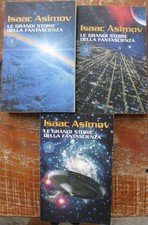 Le grandi storie della fantascienza 1 3 4 lotto libri Asimov tutti racconti Sole