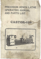 Castor-150 Tornio Manuale uso e manutenzione PDF