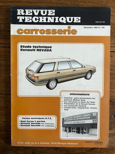 Revue technique carrosserie - revue,