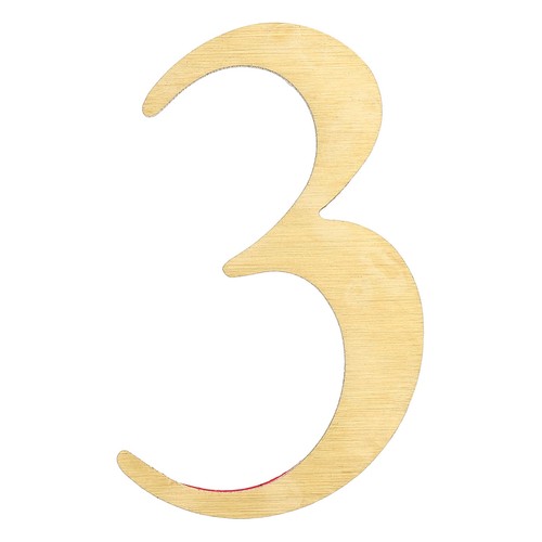 Solid brass civic numbers - solid,