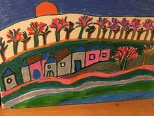 QUADRO DIPINTO A MANO TEMPERA