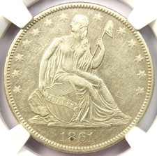 1861-O Seduto Liberty Mezzo