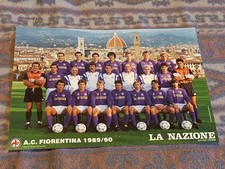 Poster Ufficiale Fiorentina 1989-90 - 22x33 cm - Roberto Baggio