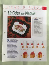 Schema punto croce Ricamo Un'idea per Natale decorazione natalizia pacco regalo
