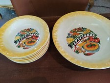 6 piatti fondi spaghetti stovit più spaghettiera cm 32