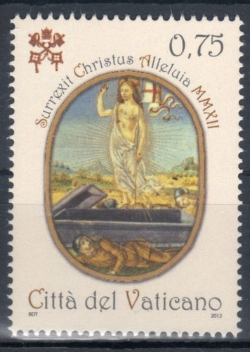 2012 vaticano pasqua mnh - pasqua,