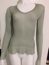 MAX&CO T-SHIRT MANICA LUNGA VERDE ACQUA TG. 42/44