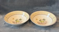 Wedgwood Sarah’s Garden 2 ciotole per cereali 6 3/4” bordo giallo agrumi