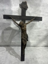 Antico Crocefisso in legno da parete