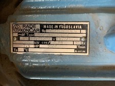 Motore elettrico Trifase 5.5 kW 7.5 HP 2885 giri Rade Koncar