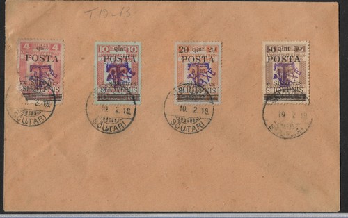 Albania 1919 franc - 1919, fiscali