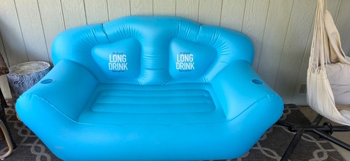 Divano gonfiabile blu long - divano,