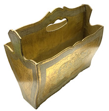 Antico Porta Giornali IN Legno
