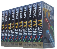 Tdk lot cassette vhs - 10,