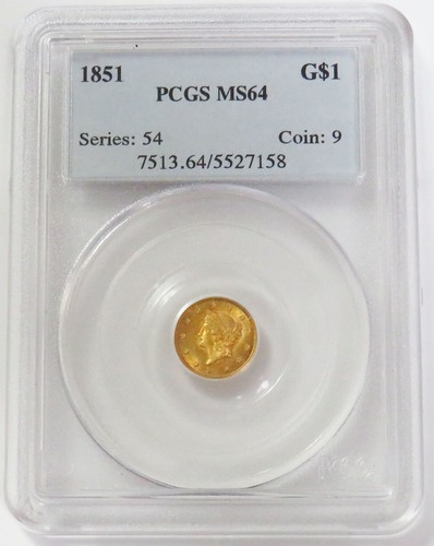 1851 oro usa - usa, $1