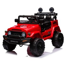 TOYOTA FJ CRUISER ROSSO elettrica bimbi macchina per bambini radiocomandata 12V