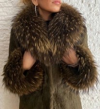 Giacca Di Lapin Con Collo E