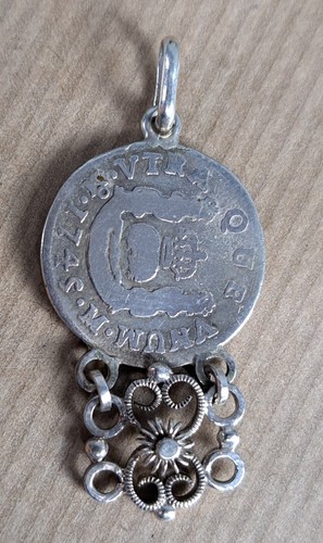 Ciondolo argento con moneta - ciondolo,