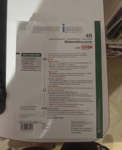 Matematica verde 4a - matematica,