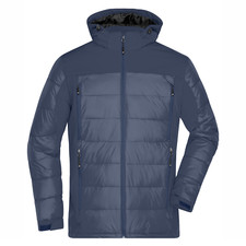 Giacca termica ibrida James & Nicholson uomo giacca invernale trapuntata antivento