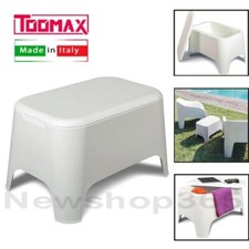 TOOMAX TAVOLINO DA GIARDINO CON COPERCHIO IN RESINA DA ESTERNO CM59X39X36h PETRA