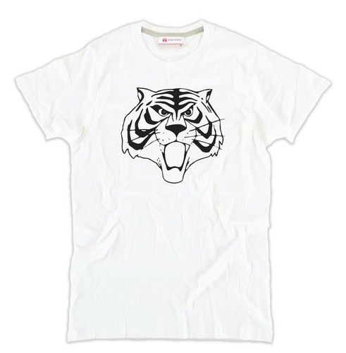 Shirt tiger man manga bianca - t-shirt,