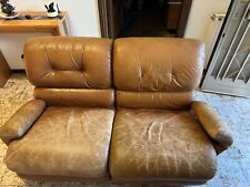 Coppia Divani In Vera Pelle