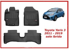 Tappetini Tappeti PRO LINE 3D per toyota yaris 3 2011 2020 solo ibrida su misura