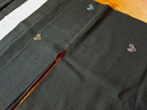 Haori nero montsuki 100 seta - haori,