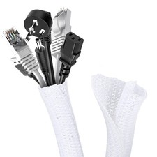 Romon 3M Guaina Cavi Intrecciata, 13-20Mm Flessibile Self-Closing Raccogli Cavi,