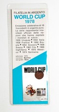 WORLD CUP 1978 Gettone Francobollo in argento puro 999 celebrativo 1966 England
